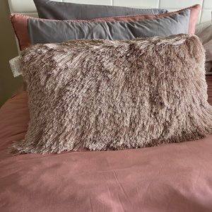 Celebrity Home Modish Metallic Pink Throw Pillow